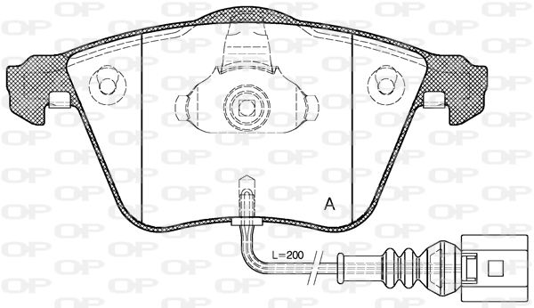 OPEN PARTS Jarrupala, levyjarru BPA0964.41